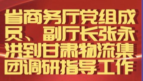  省商務(wù)廳黨組成員、副廳長張永洪到甘肅物流集團(tuán)調(diào)研指導(dǎo)工作